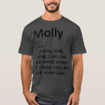 MOLLY Definition Personalised Name Funny Gift T-Shirt<br><div class="desc">MOLLY Definition Personalised Name Funny Gift . Check out our birthday t shirt selection for the very best in unique or custom,  handmade pieces from our shops.</div>