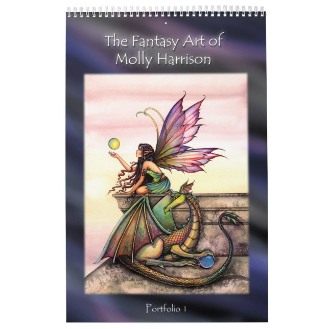 Molly Harrison Fairy Art Portfolio Book Calendar (Cover)