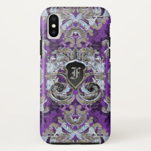 Molly Kourte Damask PRETTY Monogram iPhone X Case
