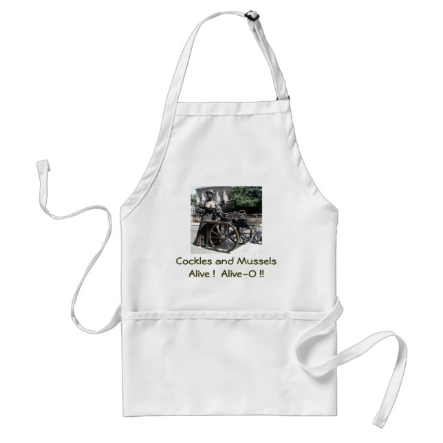 Molly Malone and Wheelbarrow Ireland Apron (Front)