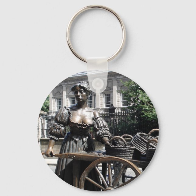 Molly Malone and Wheelbarrow Ireland keyring (Front)