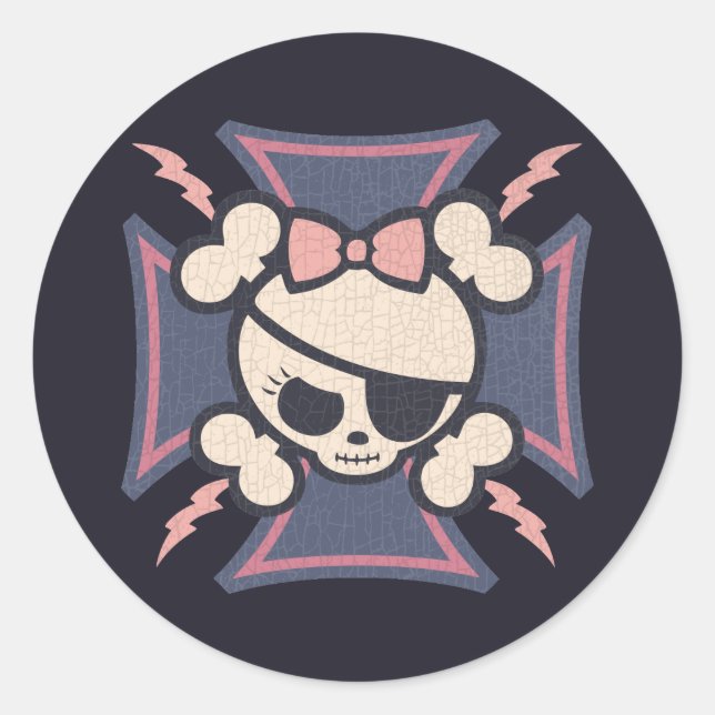 Molly Maltese Classic Round Sticker (Front)