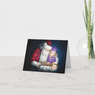 Molly McBride and Santa Card