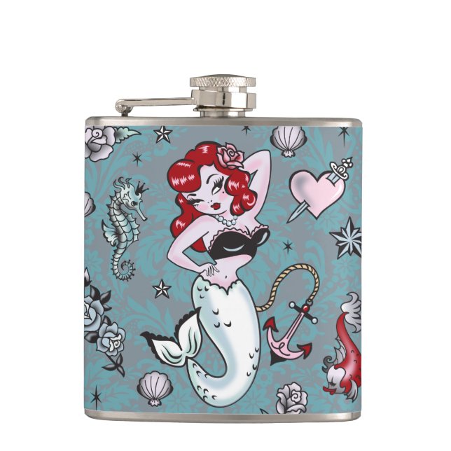Molly Mermaid Flask (Front)
