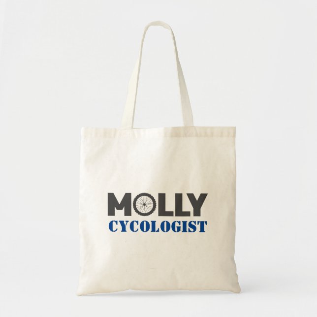 Molly Mountain Biker Tote Bag (Front)