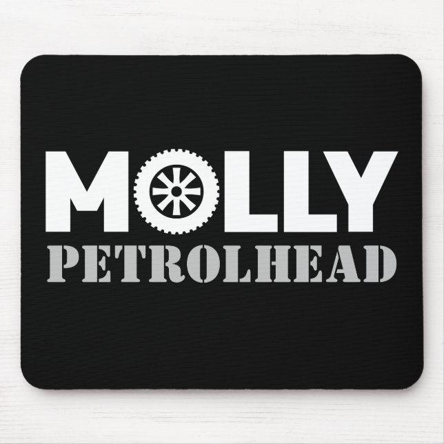 Molly Petrol Head Mouse Pad (Front)