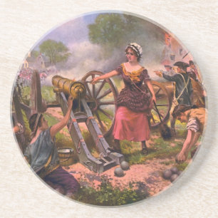 Molly Pitcher Firing Cannon at Battle of Monmouth Coaster