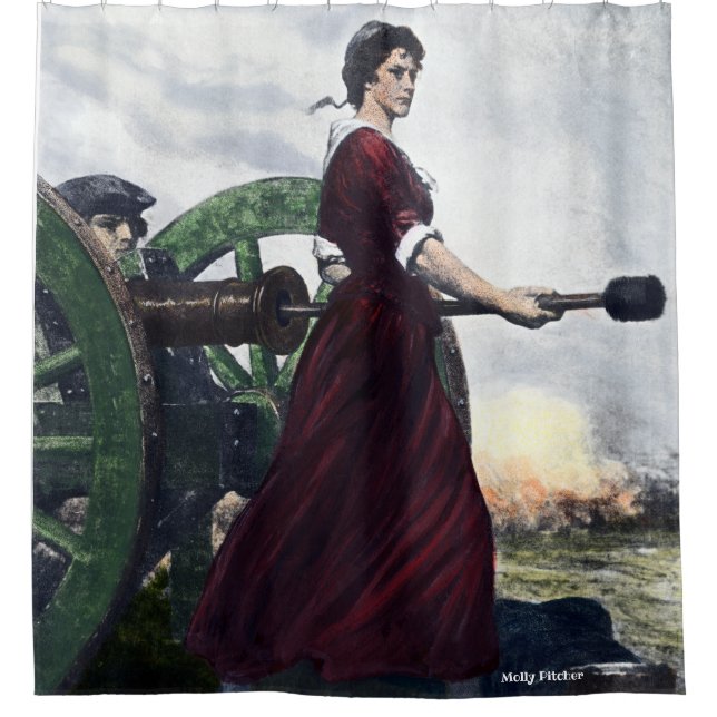 Molly Pitcher - Revolutionary War Patriot Shower Curtain (Front)