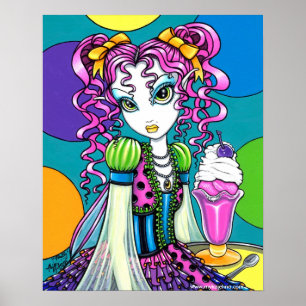 "Molly" Rainbow Ice Cream Fairy Posters