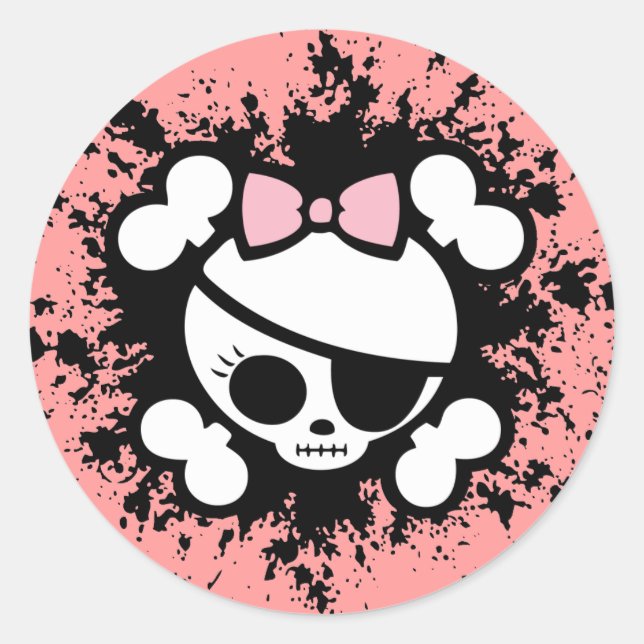 Molly Splat Classic Round Sticker (Front)