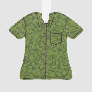 Moloaa Bay Hawaiian Hibiscus Aloha Shirt Ornament