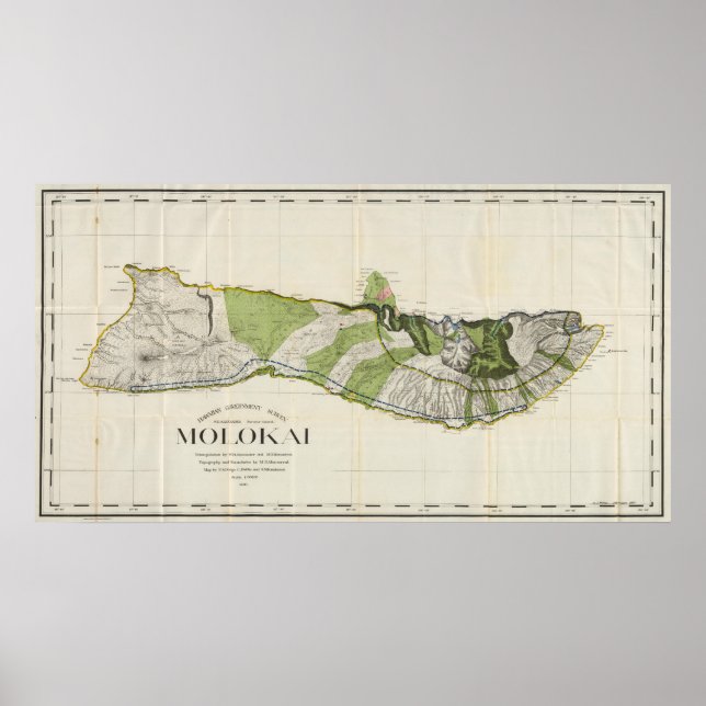 Molokai, Hawaii Poster (Front)
