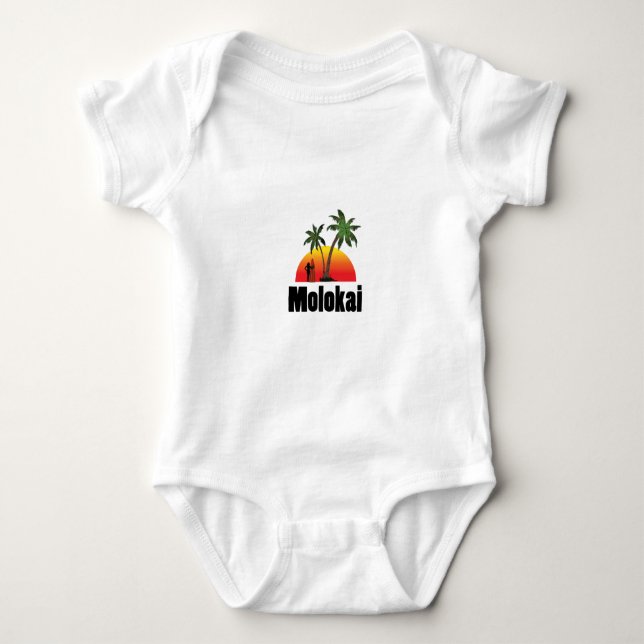molokai surfer baby bodysuit (Front)