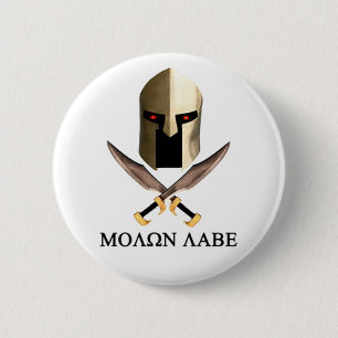 MOLON LABE 6 CM ROUND BADGE