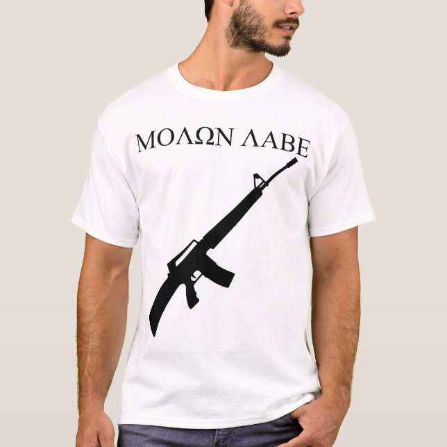 MOLON LABE! (Black Graphics) T-Shirt (Front)