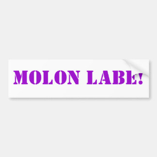 MOLON LABE! BUMPER STICKER