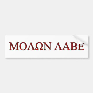 Molon Labe Bumper Sticker