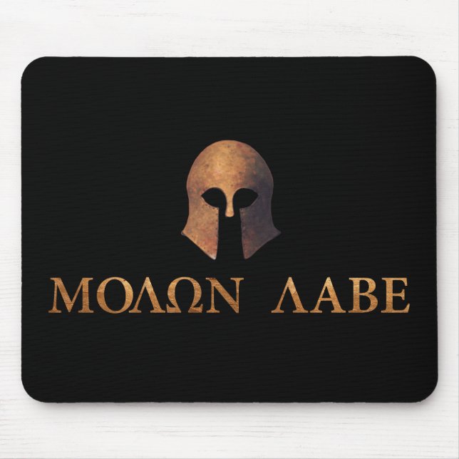 Molon Labe (Come and Get It) Mouse Pad (Front)