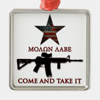 Molon Labe - Come And Take It Metal Ornament