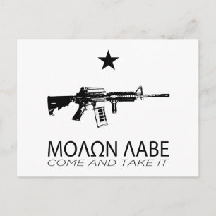Molon Labe - Come And Take It Postcard