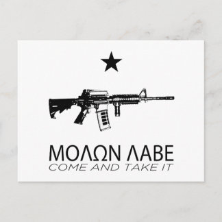 Molon Labe - Come And Take It Postcard