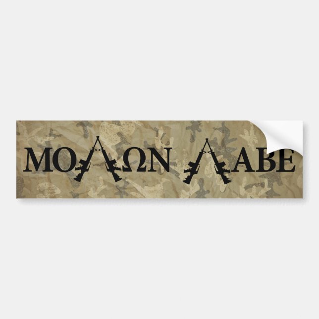 Molon Labe, Come and Take Them Bumper Sticker (Front)
