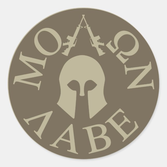 Molon Labe, Come and Take Them Classic Round Sticker (Front)