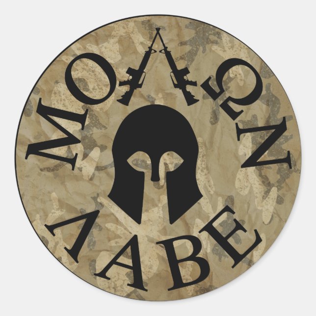 Molon Labe, Come and Take Them Classic Round Sticker (Front)