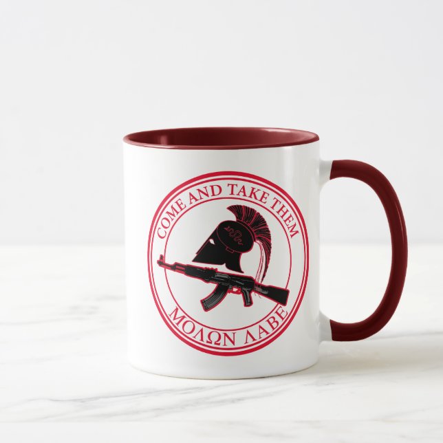 Molon Labe (Come and Take Them) Mug (Right)