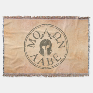 Molon Labe, Come and Take Them Throw Blanket