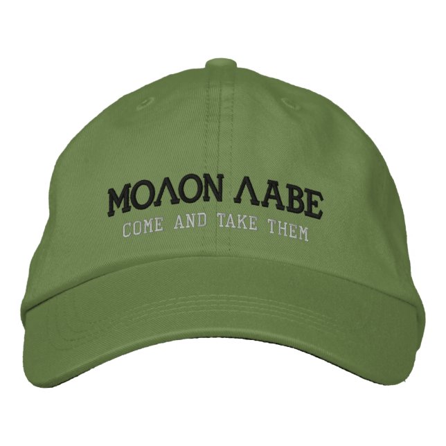 MOLON LABE EMBROIDERED HAT (Front)