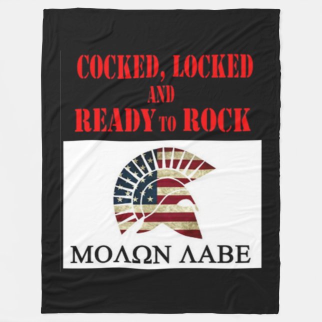 MOLON LABE FLEECE BLANKET (Front)