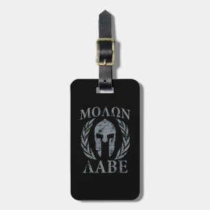 Molon Labe Grunge Spartan Armour Luggage Tag