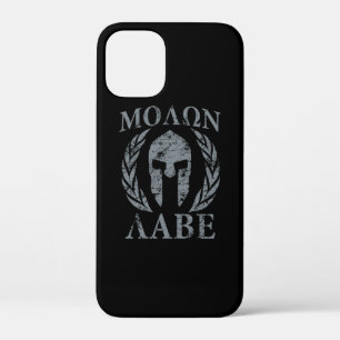Molon Labe Grunge Spartan Helmet iPhone 12 Mini Case