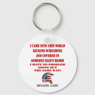 MOLON LABE KEY RING