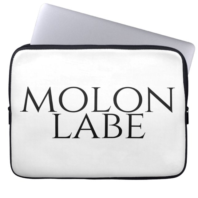 Molon Labe Laptop Sleeve (Front)
