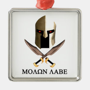 MOLON LABE METAL ORNAMENT
