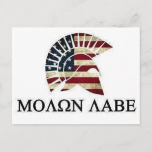 MOLON LABE POSTCARD