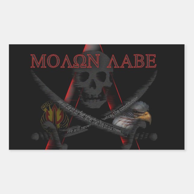 Molon Labe Resistance Sticker (Front)