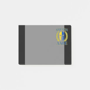 Molon Labe Spartan Armour Laurels Yellow Blue Deco Post-it Notes