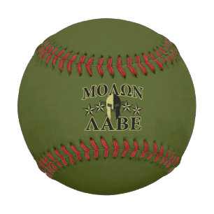 Molon Labe Spartan Helmet 5 stars Baseball