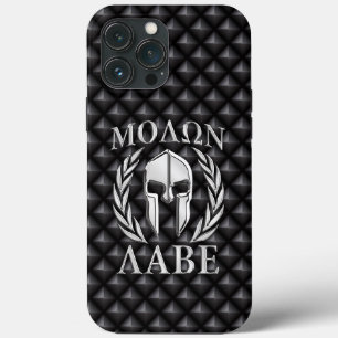 Molon Labe Spartan Helmet Laurels iPhone 13 Pro Max Case