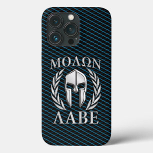 Molon Labe Spartan Helmet Laurels iPhone 13 Pro Case