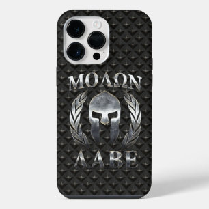 Molon Labe Spartan Helmet Laurels iPhone 14 Pro Max Case
