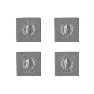 Molon Labe Spartan Helmet Warrior Laurels Graphic Stone Magnet