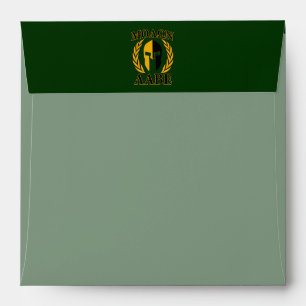 Molon Labe Spartan Laurels Forest Green Decor Envelopes