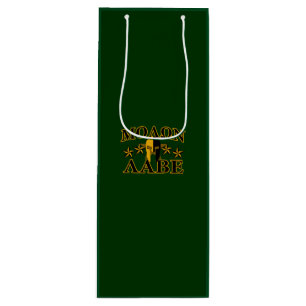 Molon Labe Spartan Warrior 5 stars green Wine Gift Bag