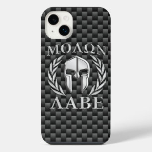 Molon Labe Spartan Warrior Carbon Fibre Print on a iPhone Case