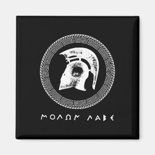 Molon Labe Spartan Warrior Helmet Ancient Greek Wa Magnet