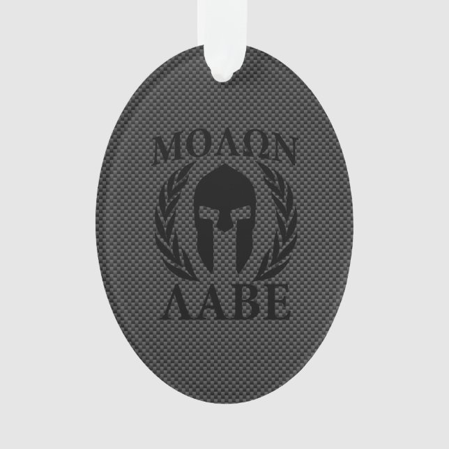Molon Labe Spartan Warrior Laurels Ornament (Front)